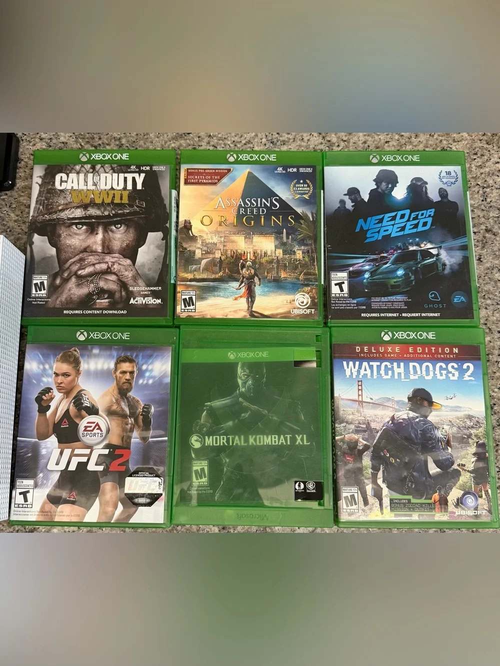 Xbox One S White Console Bundle with Controllers and Games